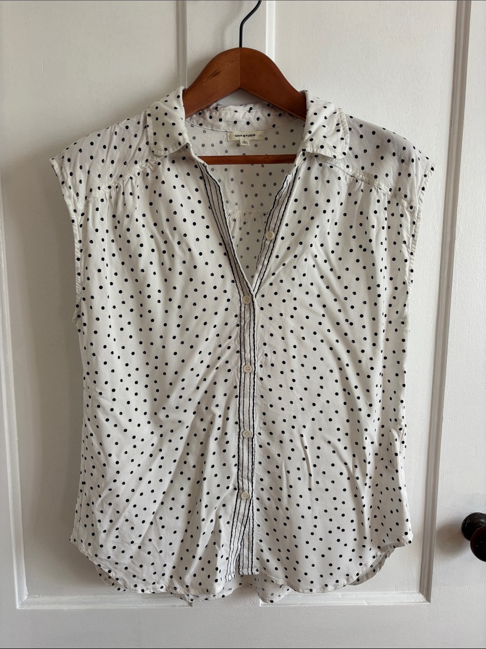 Polka Dot button up tank